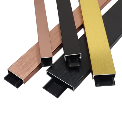 铝合金U型条配底座电视墙装饰条