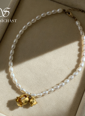 selenichast珍珠项链女款毛衣高级感轻奢小众女配饰圣诞礼物