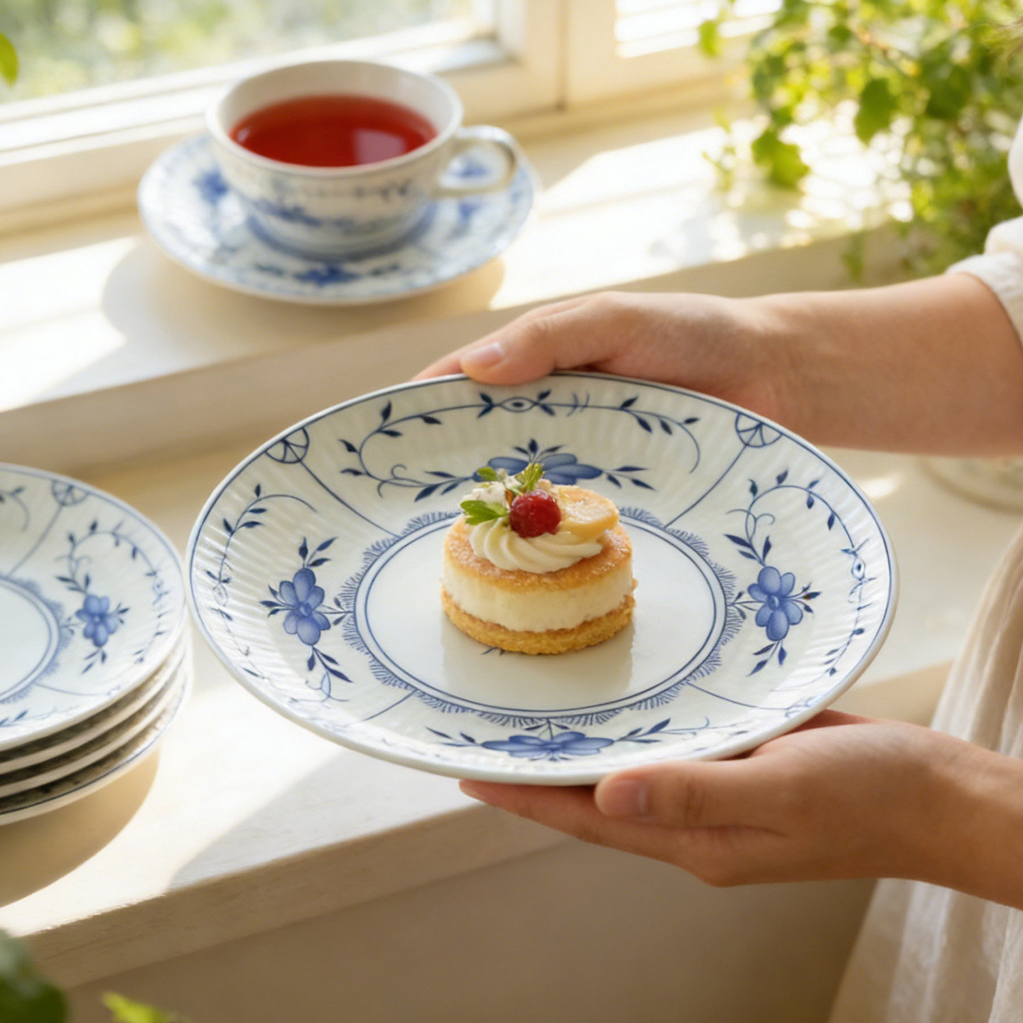 德国Seltmann Weiden唐草陶瓷盘子家用菜盘餐具套装高级感方盘,餐饮具,盘,淘宝优惠券,粉丝福利购,淘宝优惠卷