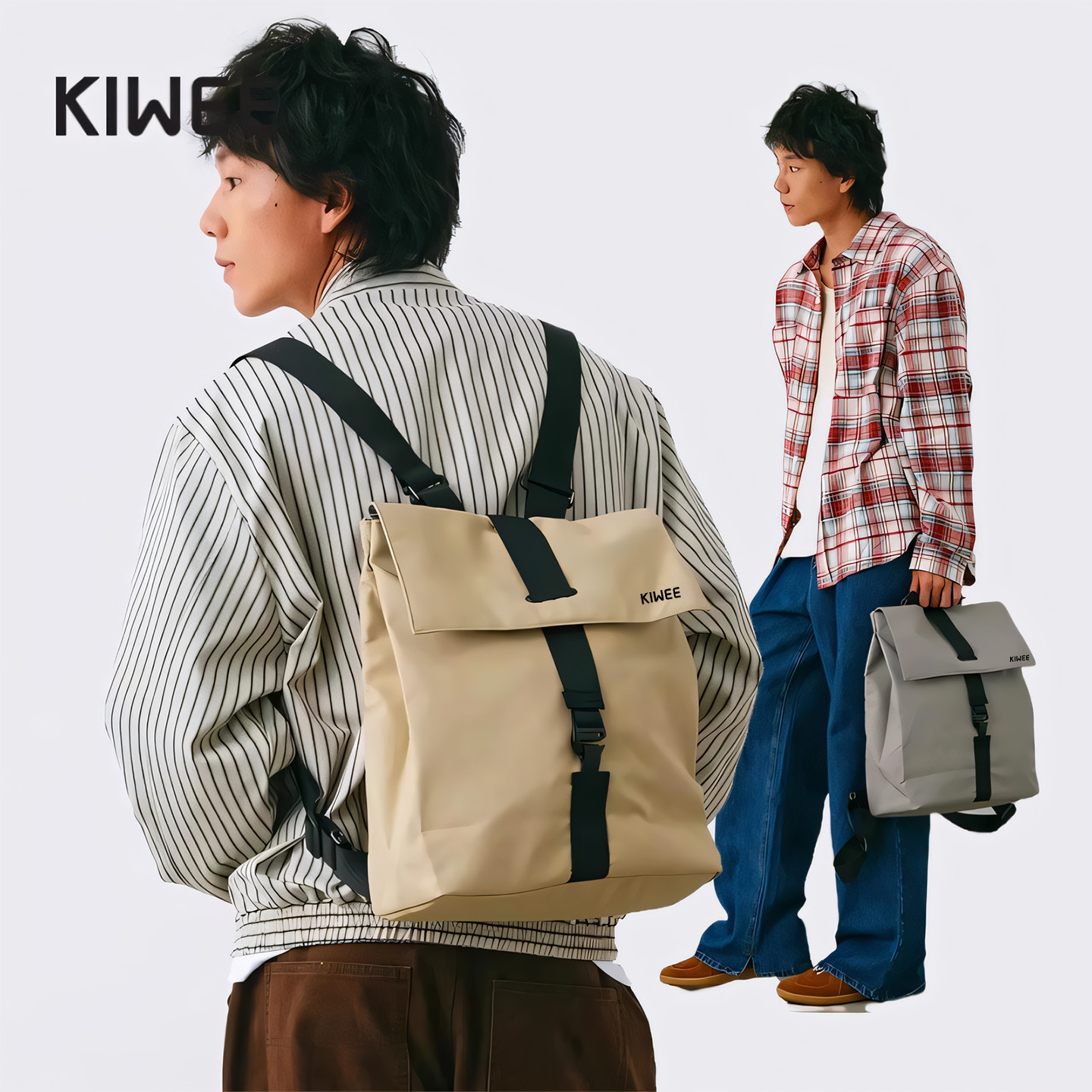 肩带可拆卸，单肩双肩切换，轻盈大容量