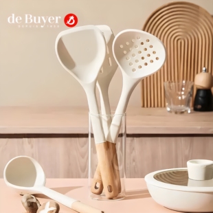 Debuyer硅胶锅铲家用不粘锅专用炒菜铲子食品级耐高温汤勺厨具