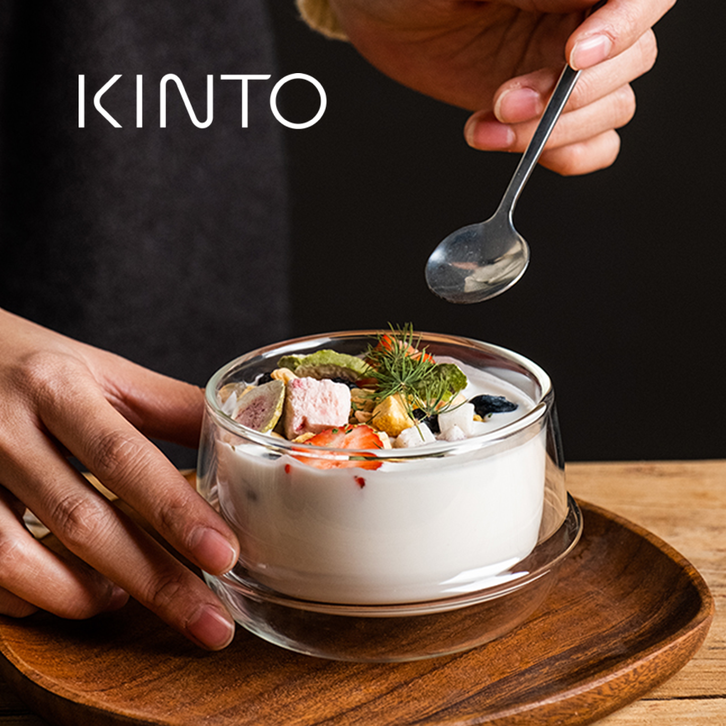 日本Kinto Cast双层玻璃杯子耐热透明水杯网红同款牛奶燕麦杯