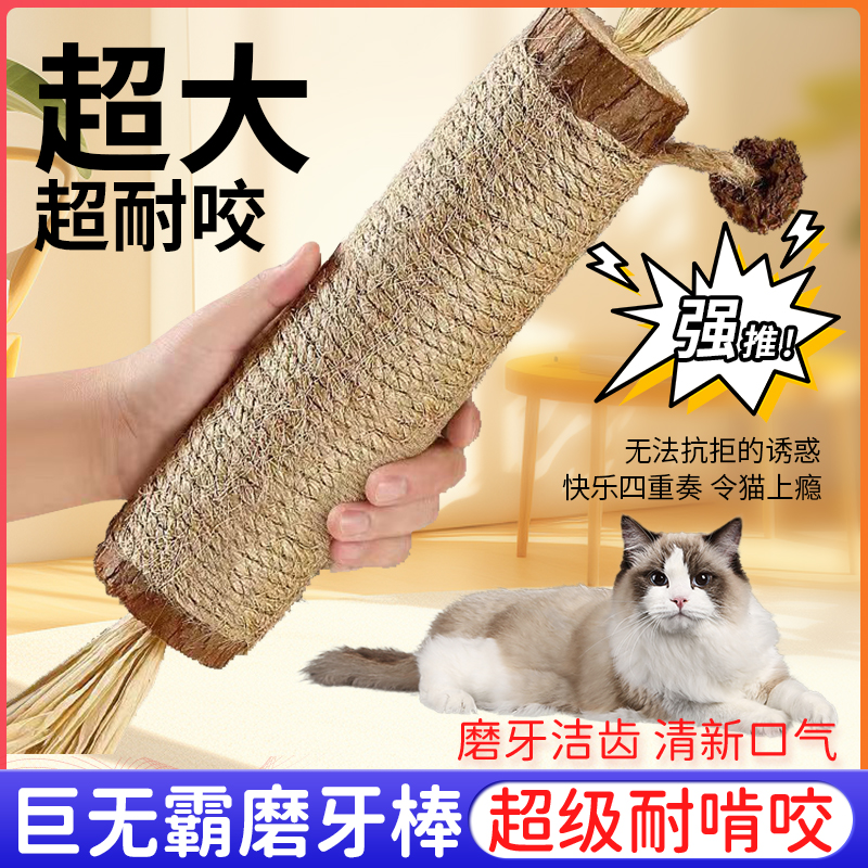 磨牙棒猫咪玩具超大巨无霸木天蓼逗猫专用自嗨解闷耐啃咬洁齿用品 宠物/宠物食品及用品 逗猫棒 原图主图