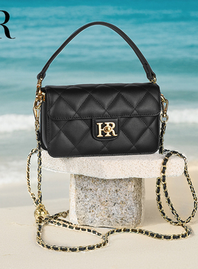 2026hr赫莲娜包包女士新款小香风软皮链条包高级质感小众牛皮软包