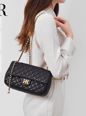 2026hr赫莲娜礼物女新款包包高级感菱格包单肩斜挎包轻奢真皮