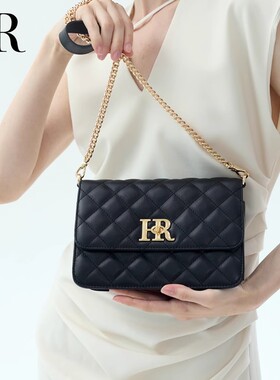 新年礼物2026hr赫莲娜包包女新款轻奢女包单肩斜挎包真皮