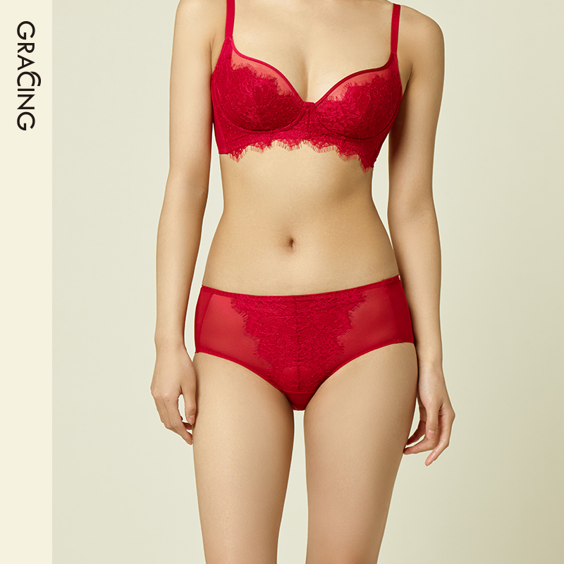 水晶超薄配套低腰平角内裤