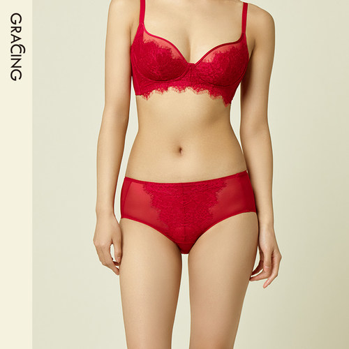 水晶超薄配套低腰平角内裤