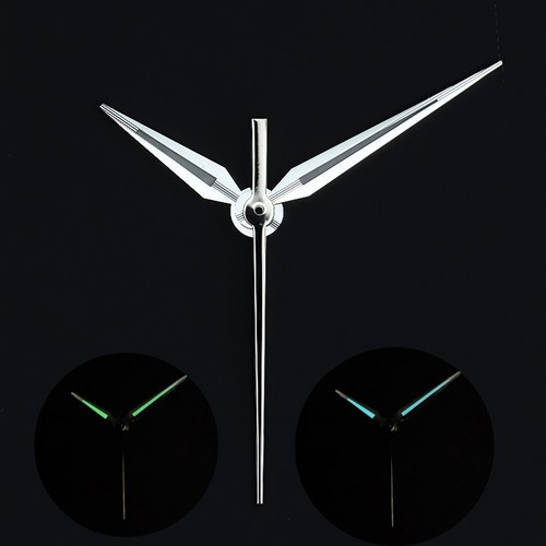 手表指针时针分针秒针银色绿夜光表针配件适合NH35NH36机械机芯