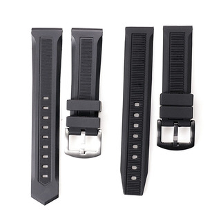 清仓处理适用TAG泰格豪雅竟潜系列防水硅胶平口表带20mm22mm配件