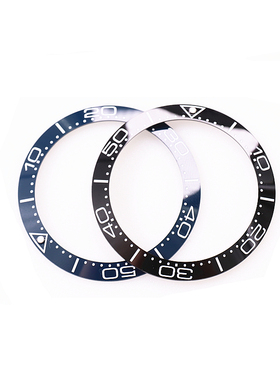 代用欧米茄海马300米手表海洋宇宙型系列38mm陶瓷刻度表圈配件