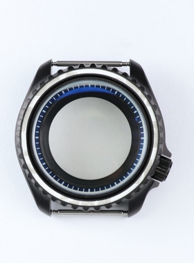 SK007机械改装壳42.5mm磨砂黑表壳蓝宝石适装NH35/36机芯3.8配件