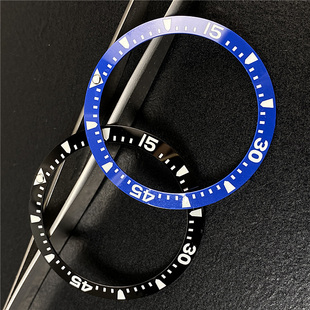 适用浪琴L3.742.4外圈39mm康卡斯潜水全夜光陶瓷表圈41mm表盘配件