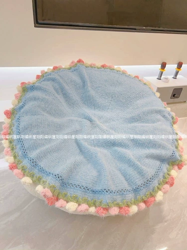 Плетеное одеяло ручной работы, плетеный крючок для вязания, связать своими руками, подарок на день рождения