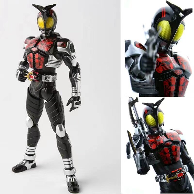 假面骑士甲斗王骑士型态 kabuto真骨雕黑暗甲斗ko天道总司手办shf