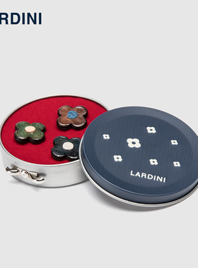 Lardini 意大利进口西装领花三枚礼盒装高档轻奢男士西服领针配饰