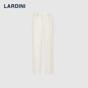 LARDINI意大利进口秋冬厚长绒棉磨毛无褶通勤商务休闲便裤长裤