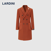 LARDINI意大利进口切斯特菲尔德羊毛大衣男双排扣商务保暖外套