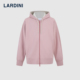 LARDINI意大利进口休闲连帽卫衣早春新双向拉链开衫 休闲外套上衣
