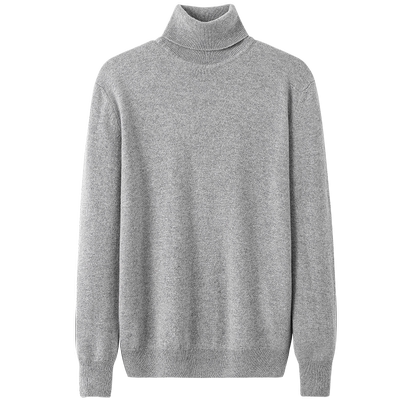 LARDINI羊绒羊毛混纺高领毛衫