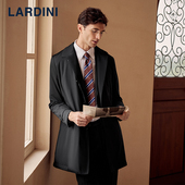 lardini进口轻盈易打理棉服easy wear男纯色防风保暖商务休闲外套