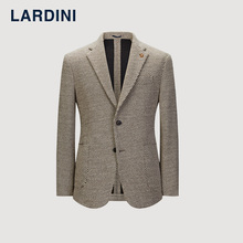 外套 lardin意大利进口山羊绒针织西服男单排扣商务通勤休闲西装