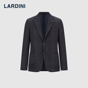 LARDINI意大利进口早春新亚麻混纺针织无里布商务休闲通勤西服