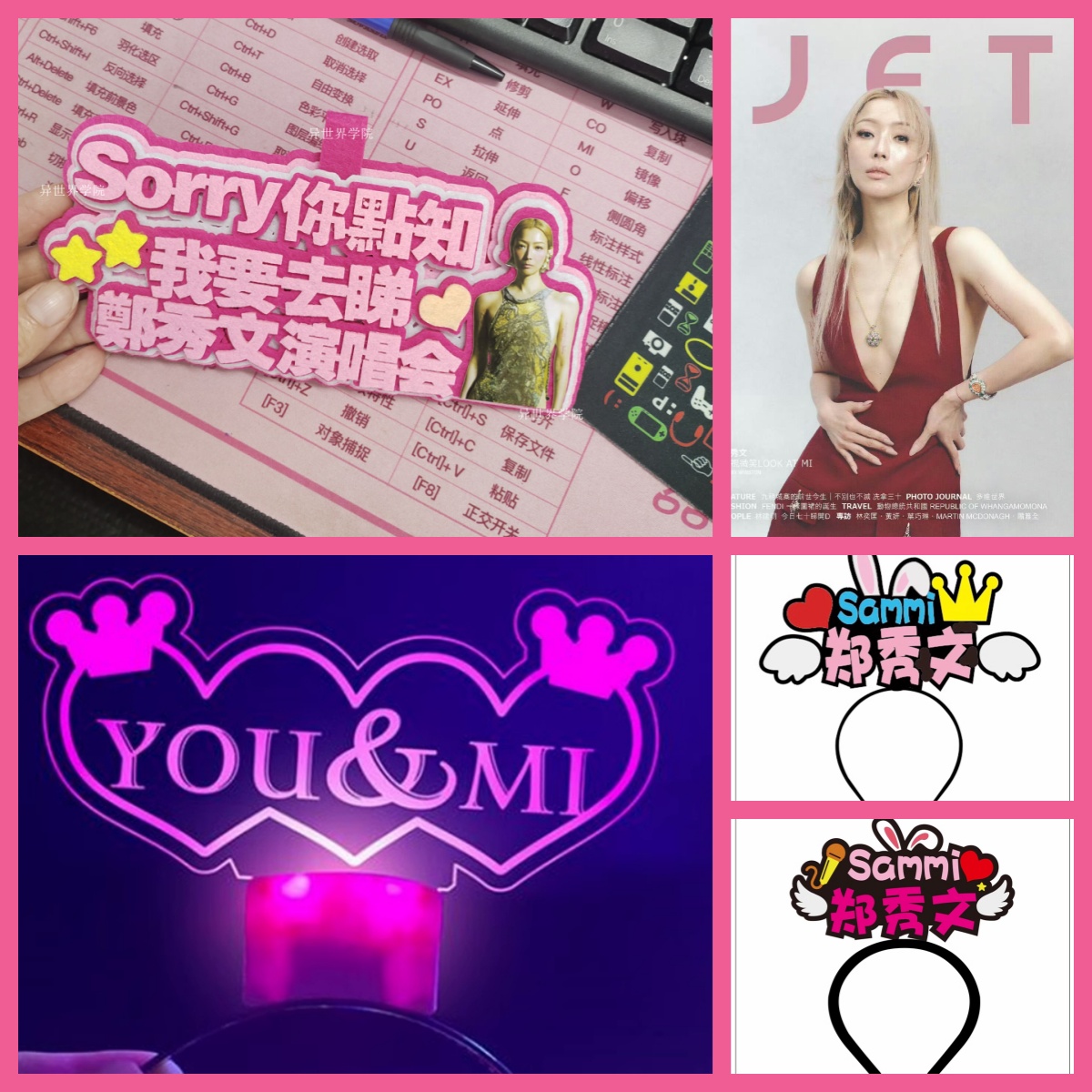 郑秀文气氛演唱会应援灯牌挂件