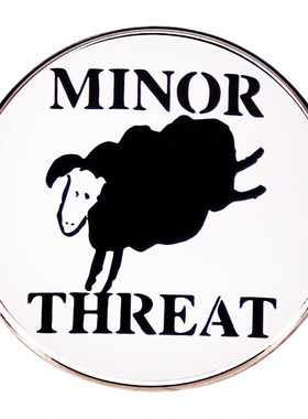 Minor Threat摇滚乐队胸针朋克音乐金属合金徽章配饰