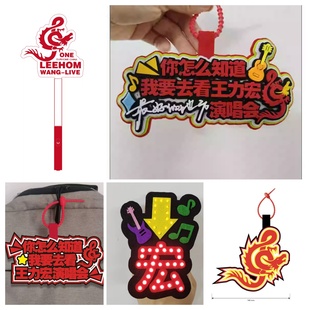 你怎么知道我要去看王力宏演唱会不织布挂件定制手环应援荧光棒