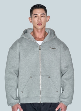 OUTOF - 款号137 立体廓形拉链连帽卫衣外套 开衫夹克