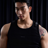 OUTOF 锁扣螺纹户外运动健身休闲百搭紧身背心 工装 款 号68