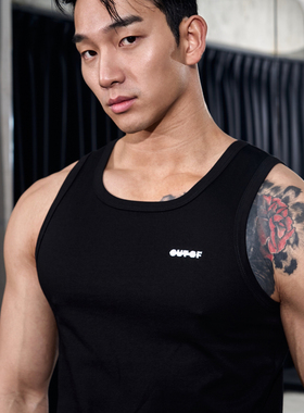 OUTOF - 款号141 刺绣LOGO 方领口 基础背心 通勤打底