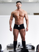 OUTOF 橡胶logo精棉舒适轻薄透气中腰四角内裤 underwear 10男士