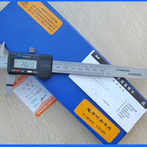 新款原厂正品电子叶片卡尺 0-150mm 薄片卡尺 测槽卡尺刀包邮