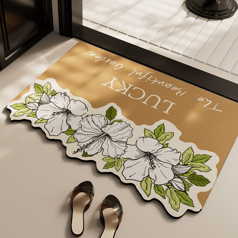 卫生间地垫浴室硅藻泥强吸水垫厕所门口脚踩垫防滑速干门垫浴地毯