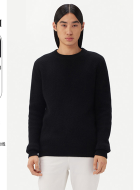 GOBI戈壁秋冬柔软时尚保暖纯羊绒男士圆领针织衫毛衣内搭MK219
