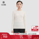 套头打底衫 GOBI戈壁秋冬基础纯色圆领羊绒衫 女士针织衫 毛衣WK01