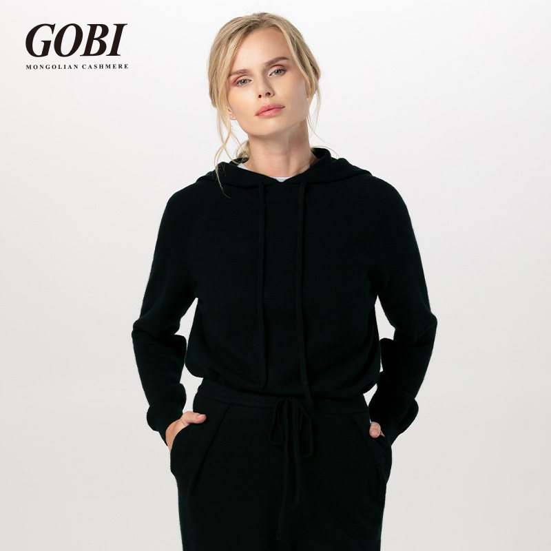 Gobi gobi 2021 Autumn new pattern leisure time Sweater 100% Cashmere Hooded Pullover Trend fashionin the Women's clothing/Boutique , 羊绒衫 category - from Buy2taobao.com to provide professional Taobao agent buy service