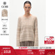 GOBI戈壁秋冬宽松休闲V领罗纹打底衫 纯羊绒女士针织衫 毛衣WK771