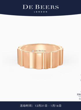 [新年礼物]De Beers RVL 18K玫瑰金戒指 6.6MM
