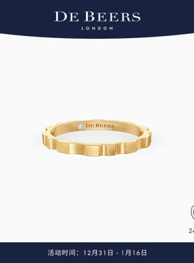 [新年礼物]De Beers RVL 18K黄金戒指 1.8MM