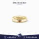 Beers 戴比尔斯 Talisman 18K黄金戒指 宽版 礼物