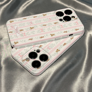 10pro 9春日粉色碎花小熊硅胶女防摔findx8x7x6软x5保护套 菲林壳适用于opporeno15 手机壳13新款
