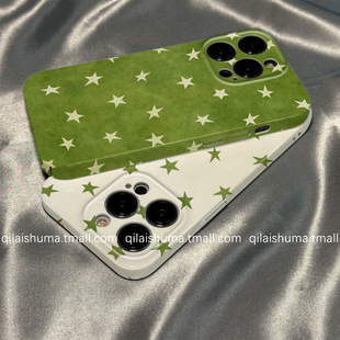 柒莱菲林壳适用于华为pura80/70pro手机壳新款mate60/50男女40小众绿色油画星星30硬nova14/13防摔12软11套10