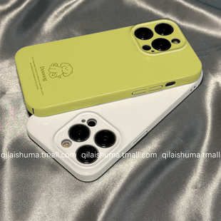 柒莱菲林壳适用于小米17/15pro手机壳14ultra新款13简约绿色线条小狗12红米note14男女10防摔k80硬70套60软50