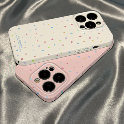 柒莱菲林壳适用于小米17/15/14pro手机壳13新款11简约ins清新小星星红米note13女12硅胶k80k70硬k60防摔k50套