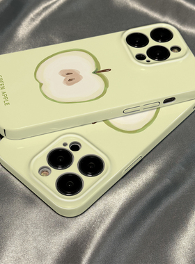 柒莱菲林壳适用于opporeno15/14/12/11pro手机壳13新款10韩风ins清新9青苹果6女防摔findx8x7x6硅胶软5保护套