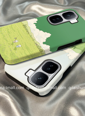 柒莱二合一菲林适用于iqooneo10/9spro手机壳新款neo8/7男女6se硬5油画绿色田园风景iqoo13/12/11防摔z9z8套