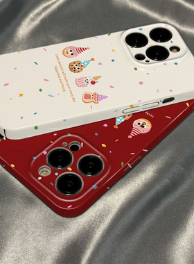 菲林壳适用于vivox300/x200pro手机壳x100新款90x80红色卡通可爱蛋糕70x60x50硬s50s30s20硅胶19女18套17防摔